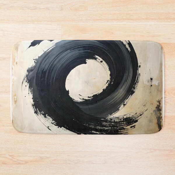 Item preview, Abstract Japanese Enso Brushstroke Ink Painting designed and sold by BetweenForms.