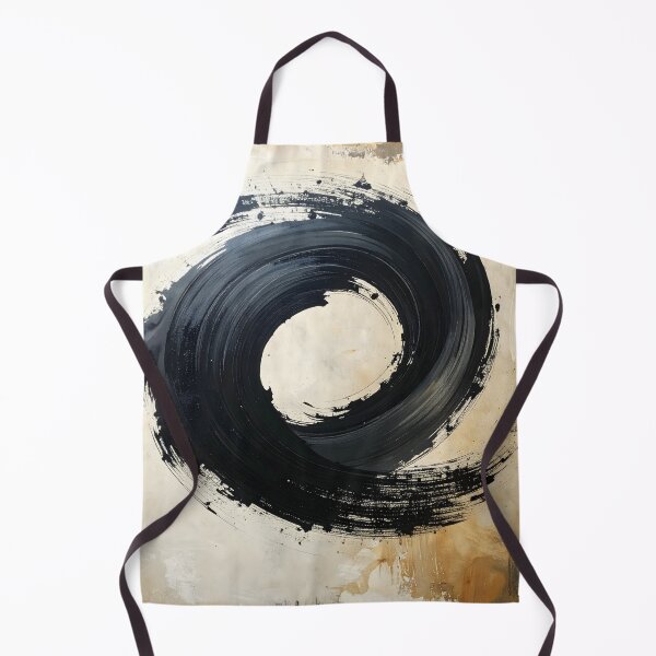 Item preview, Abstract Japanese Enso Brushstroke Ink Painting designed and sold by BetweenForms.