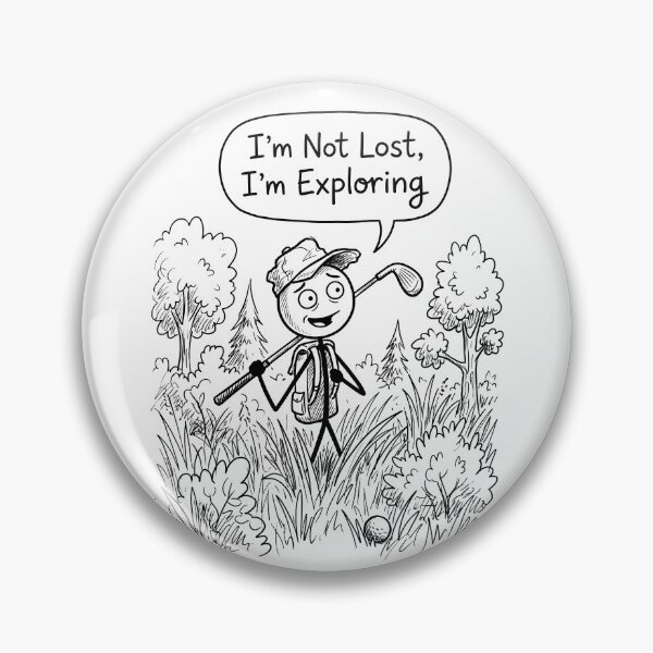 Item preview, Golfer-I’m Not Lost. I’m Exploring designed and sold by ThreadRiotTees.