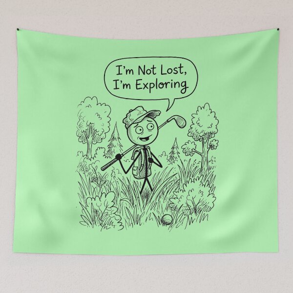 Item preview, Golfer-I’m Not Lost. I’m Exploring designed and sold by ThreadRiotTees.