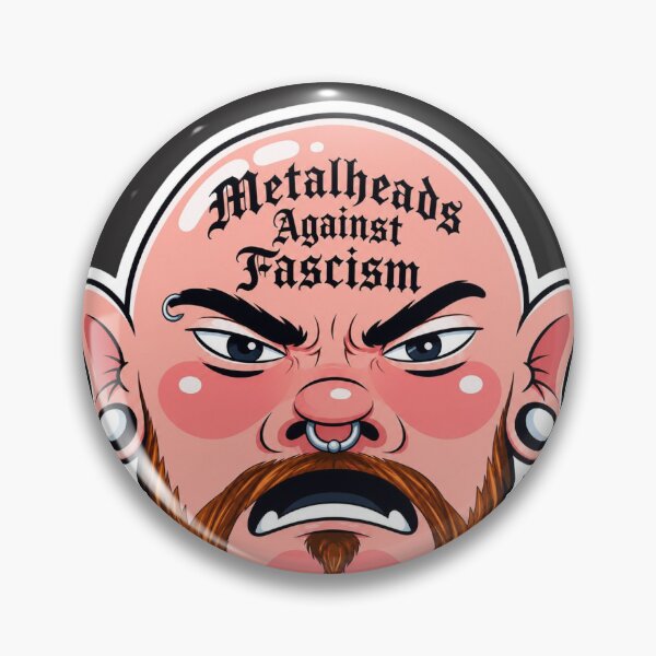 Artikelvorschau, Metalheads gegen Faschismus entworfen und verkauft von The Bauble Bodega.