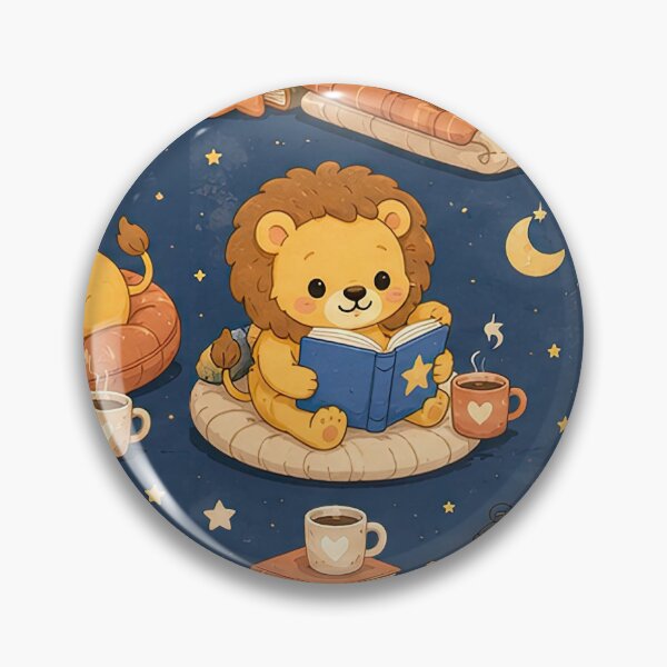 Item preview, Baby Lion Cozy Storytime Pattern designed and sold by Soft Berry Studio.