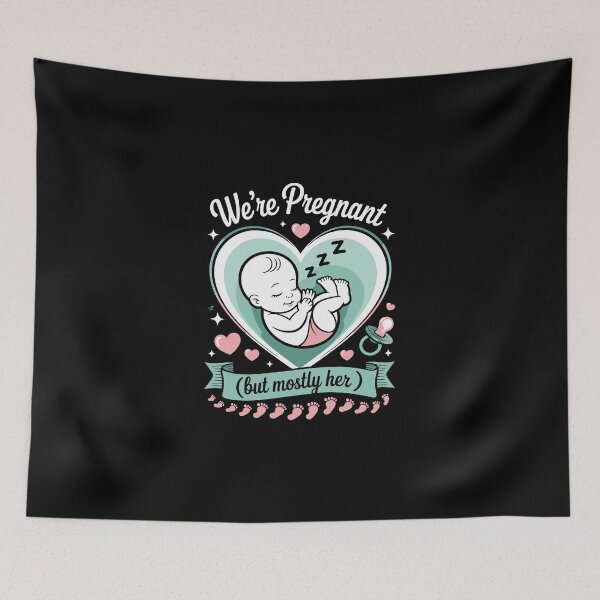 Item preview, We’re Pregnant (but mostly her) designed and sold by jkrphoto.