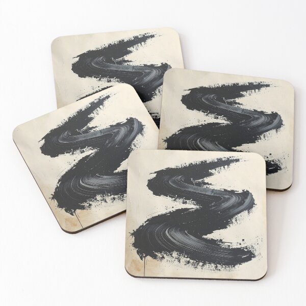 Item preview, Abstract Japanese Enso Brushstroke Ink Painting designed and sold by BetweenForms.