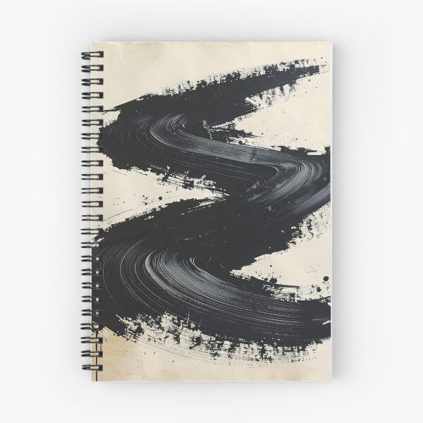 Item preview, Abstract Japanese Enso Brushstroke Ink Painting designed and sold by BetweenForms.