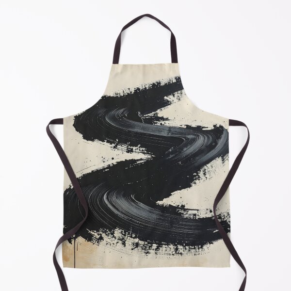 Item preview, Abstract Japanese Enso Brushstroke Ink Painting designed and sold by BetweenForms.
