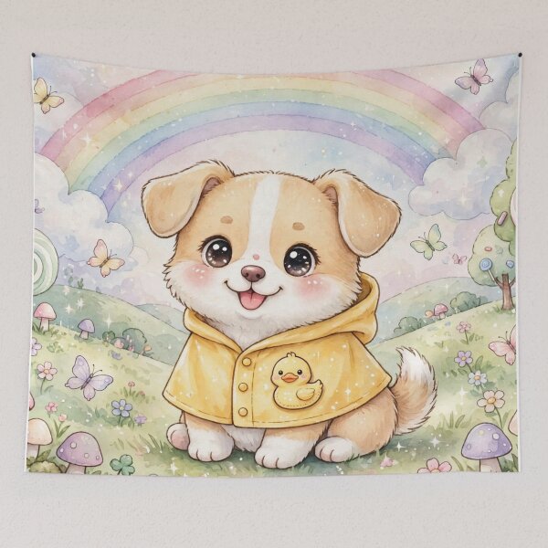 Item preview, Kawaii Puppy Rainbow Candy Dream Land designed and sold by ProPetStudio.