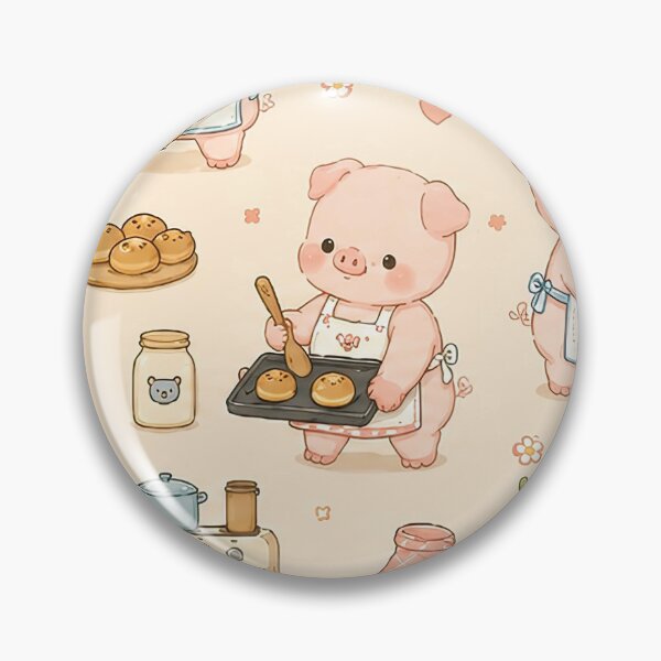 Item preview, Mini Pig Cozy Kitchen Pattern designed and sold by Soft Berry Studio.