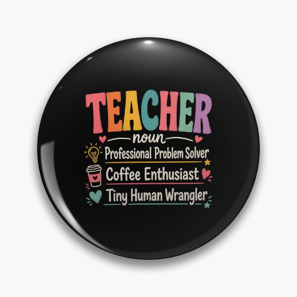 Item preview, Teacher Noun – Professional Problem Solver, Coffee Enthusiast & Tiny Human Wrangler | Funny Teacher Gift designed and sold by MAPDDesigns.