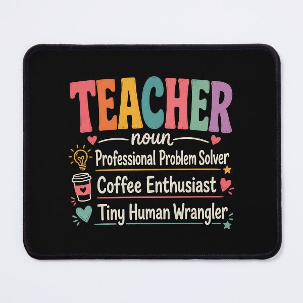 Item preview, Teacher Noun – Professional Problem Solver, Coffee Enthusiast & Tiny Human Wrangler | Funny Teacher Gift designed and sold by MAPDDesigns.