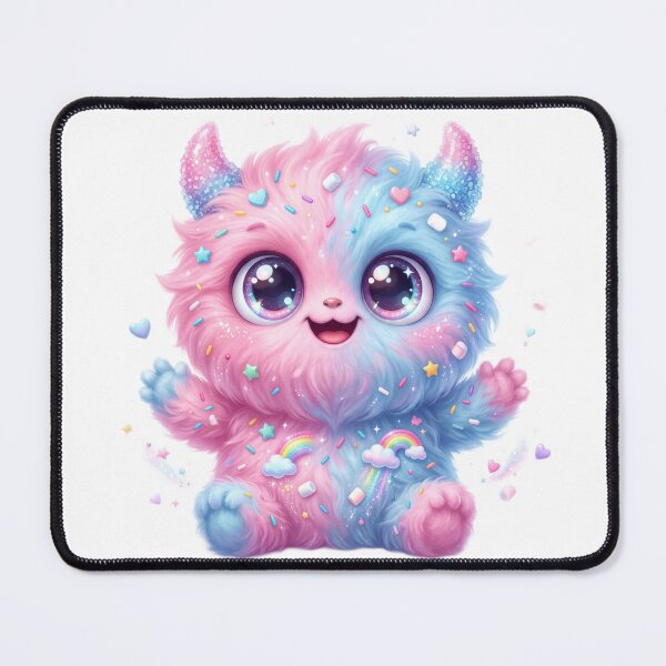 Item preview, Fluffy monster with sparkling eyes designed and sold by kidoramagic.