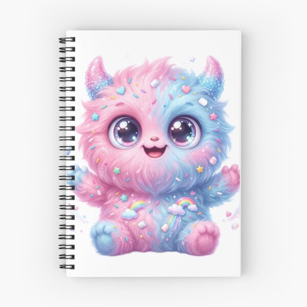 Item preview, Fluffy monster with sparkling eyes designed and sold by kidoramagic.