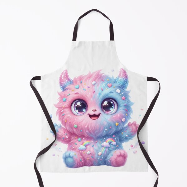 Item preview, Fluffy monster with sparkling eyes designed and sold by kidoramagic.