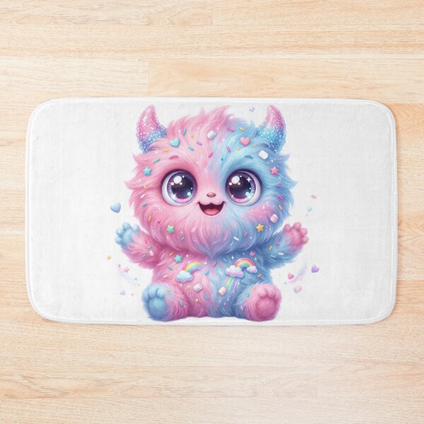 Item preview, Fluffy monster with sparkling eyes designed and sold by kidoramagic.