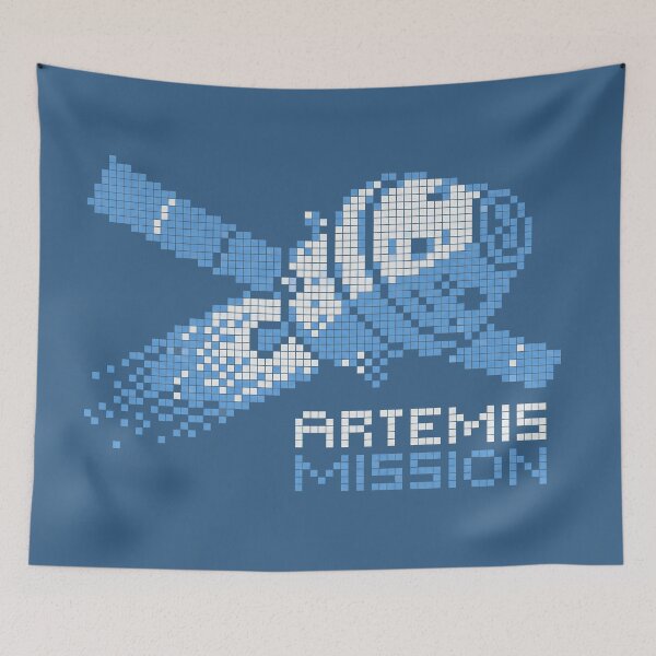 Item preview, Artemis Mission 8 Bit Pixel Art Spacecraft NASA Moon Graphic designed and sold by KiwiRider.