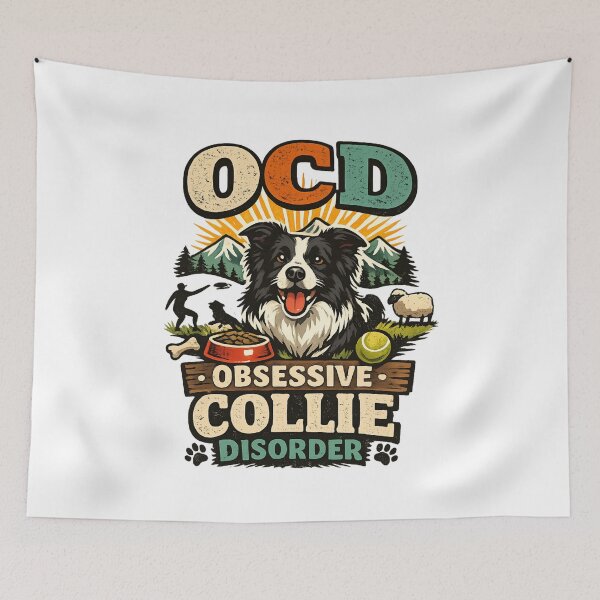Item preview, OCD – Obsessive Collie Disorder Funny Border Collie Dog Lover designed and sold by SidTastic .