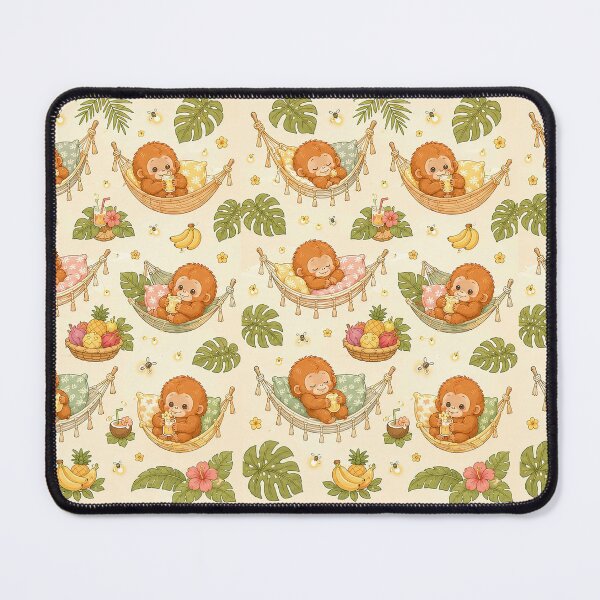 Item preview, Baby Orangutan Tropical Hammock Pattern designed and sold by Soft Berry Studio.