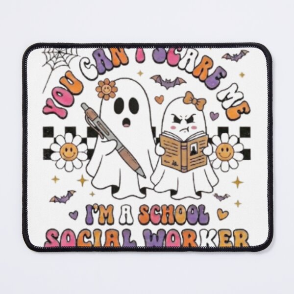 Item preview, You Can't Scare Me I'm A School Social Worker , School Social Worker Gift, Halloween Ghost Graphic Tee designed and sold by OUICHA.
