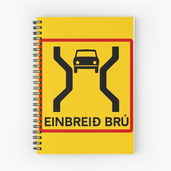 Item preview, One Lane Bridge (Einbreið Brú) - Icelandic Road Sign designed and sold by Signs of Iceland.