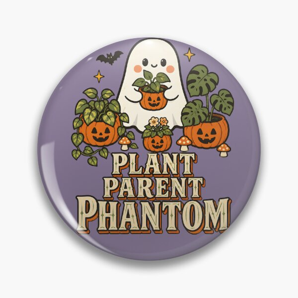 Item preview, Plant Parent Phantom Cute Ghost Houseplants Pumpkin Planters Vintage Halloween Design designed and sold by  MAD's Recreation Studio.