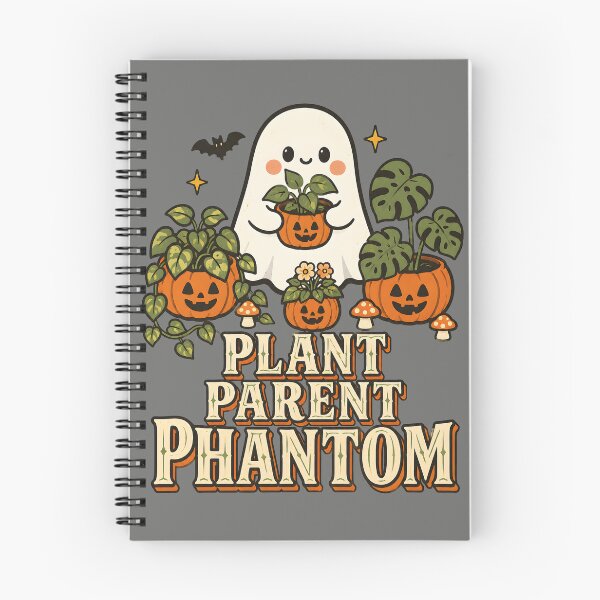 Item preview, Plant Parent Phantom Cute Ghost Houseplants Pumpkin Planters Vintage Halloween Design designed and sold by  MAD's Recreation Studio.