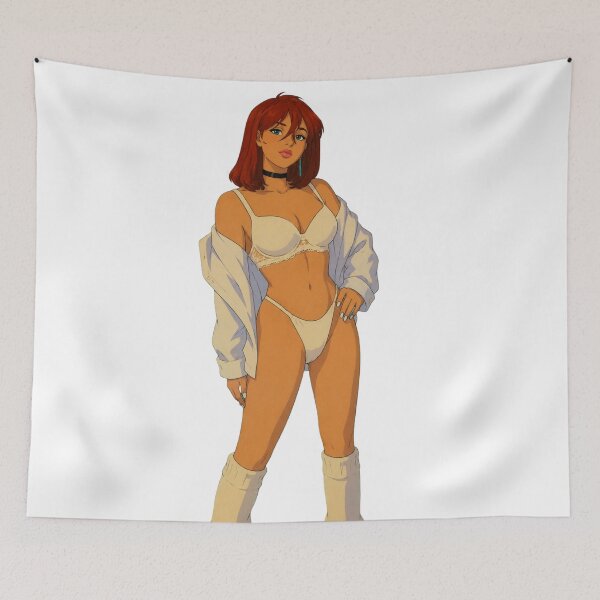 Item preview, Redhead Pin-Up Beauty | Classic Western Animation Storybook Art designed and sold by  Hollow Moon Studios..