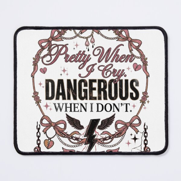 Item preview, Pretty When I Cry Dangerous When I Don't Sad Girl Design designed and sold by InkroarCo.