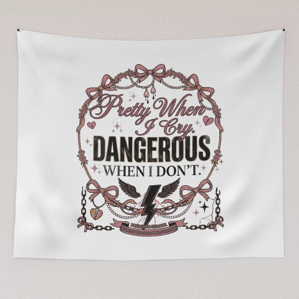 Item preview,  Pretty When I Cry Dangerous When I Don't Sad Girl Design designed and sold by InkroarCo.