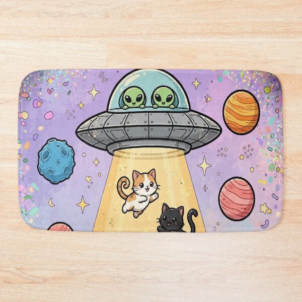 Item preview, Cute Cats Alien Abduction Adventure designed and sold by Pure Craft.