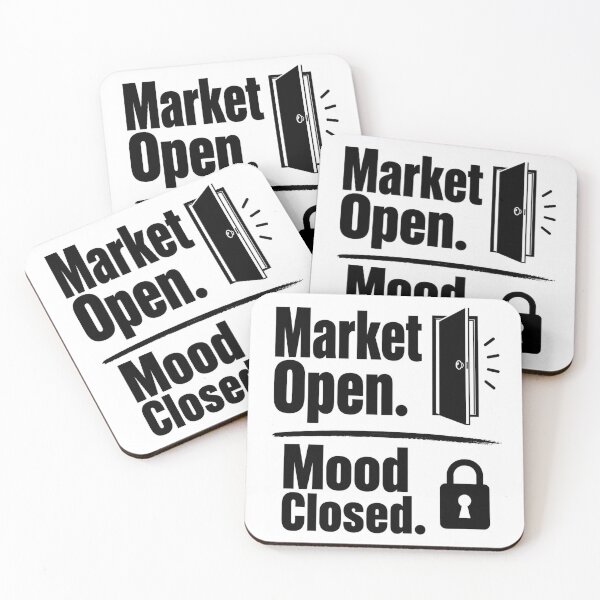 Item preview, Market Open. Mood Closed. designed and sold by RANDOMUM Studio.