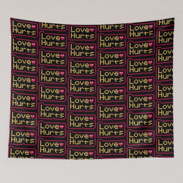 Item preview, Love Hurts Pixel Art - Retro Gaming Neon Heart Sign designed and sold by MMjs826.