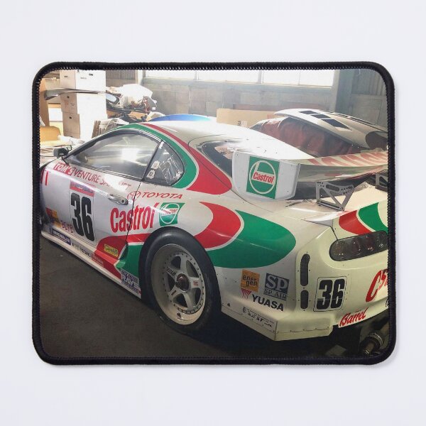 Item preview, Race Car in a Barn Poster designed and sold by Road To Track.