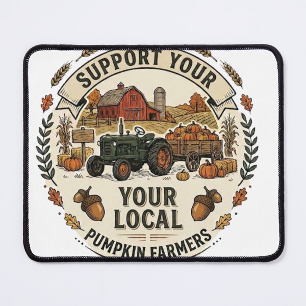 Item preview, Support Your Local Pumpkin Farmers, Fall Harvest Farmer Gift, Pumpkin Patch Lover Graphic Tee, Autumn Farm Market Shirt designed and sold by OUICHA.