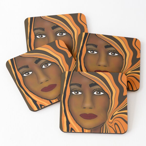 Item preview, Woman Wrapped in Vibrant Patterns designed and sold by Elaine M Hayward .