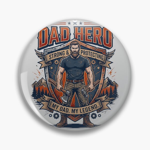 Item preview, Dad Hero Strong Protecting Legend Lumberjack Father's Day Art designed and sold by rich-moda.