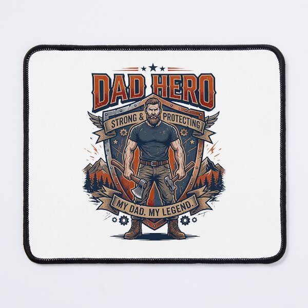 Item preview, Dad Hero Strong Protecting Legend Lumberjack Father's Day Art designed and sold by rich-moda.