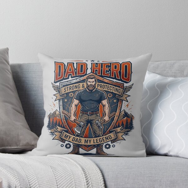 Item preview, Dad Hero Strong Protecting Legend Lumberjack Father's Day Art designed and sold by rich-moda.