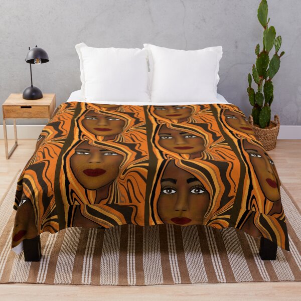 Item preview, Woman Wrapped in Vibrant Patterns designed and sold by Elaine M Hayward .