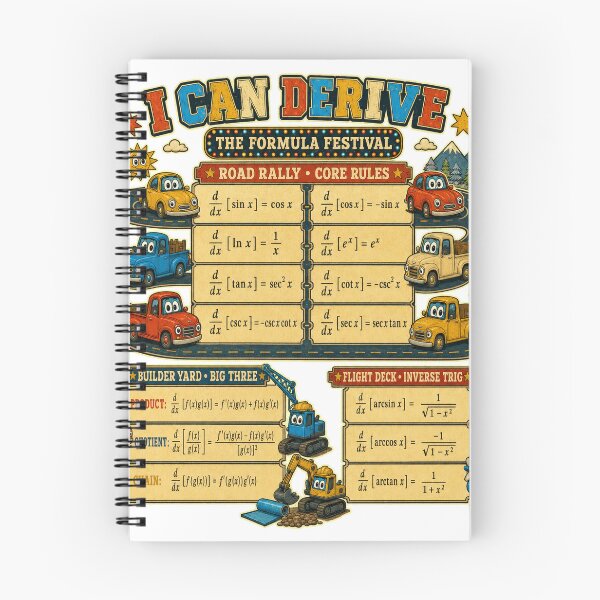 Item preview, I can Derive Formula Festival  designed and sold by ForestaMath.