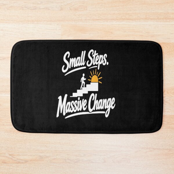 Item preview, Small Steps Massive Change | Motivational Typography Quote designed and sold by v6ziix.