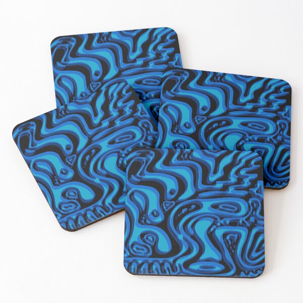 Item preview, A-Morpheus blue square by SOTERO designed and sold by SOTERO ART.