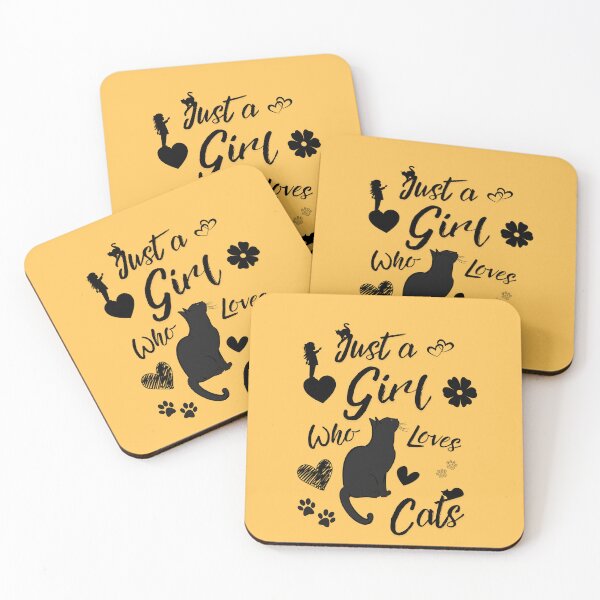 Item preview, Just a Girl Who Loves Cats - Minimalist Black Cat Silhouette designed and sold by Fateh-Kro ⭐⭐⭐⭐⭐.