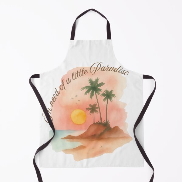 Item preview, In Need of a Little Paradise - Watercolor Tropical Sunset Palm Tree Design designed and sold by DonnaRaine.