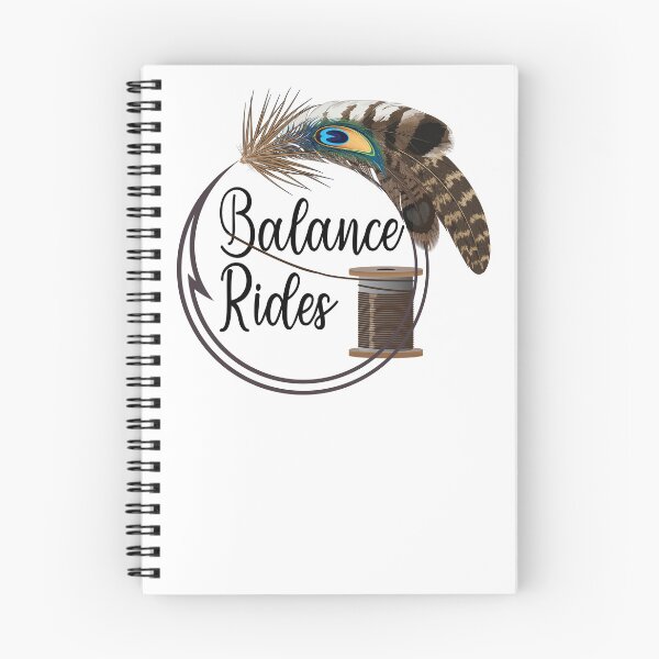 Item preview, Fly tyers logo custom feather brushes and text "Balance Rides" designed and sold by Art-Horizon.