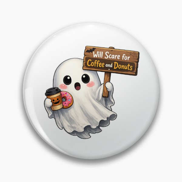 Item preview, Will Scare For Coffee and Donuts designed and sold by HBK ACCESSORIES.
