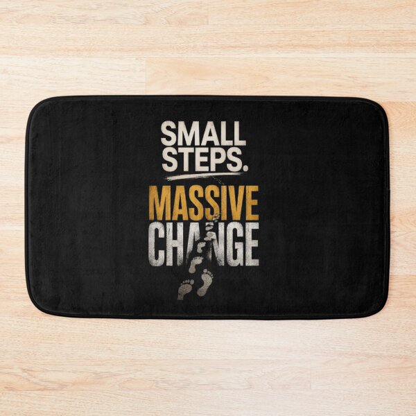 Item preview, Small Steps Massive Change | Motivational Typography Quote designed and sold by v6ziix.