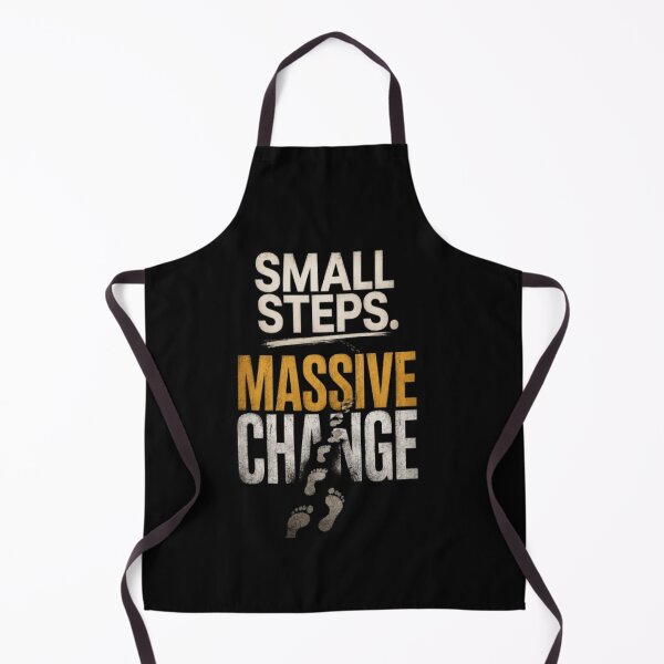 Item preview, Small Steps Massive Change | Motivational Typography Quote designed and sold by v6ziix.