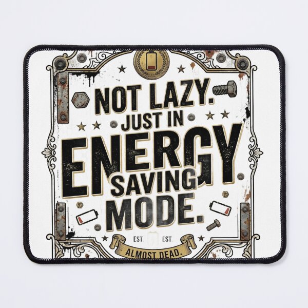Item preview, Not Lazy Just In Energy Saving Mode Funny Sarcastic Design designed and sold by InkroarCo.