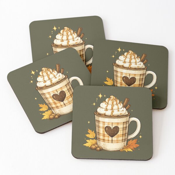 Item preview, Cozy Autumn Coffee Mug with Heart Illustration designed and sold by Lapky Shop.
