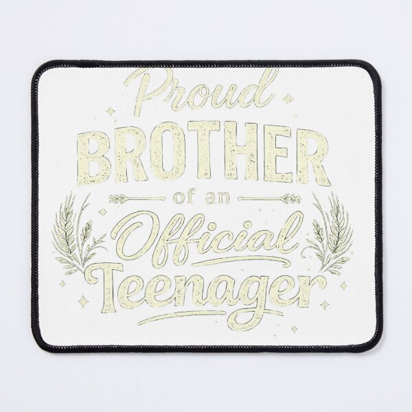 Item preview, Proud Brother of an Official Teenager , Funny Brother Gift, Teen Birthday Graphic Tee, Family Celebration Shirt designed and sold by OUICHA.